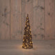 Cono illuminato della collezione Anna 60LED classicwarm 40cm funziona con batterie 3XAA con timer da 6 ore
