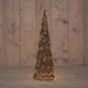 Cono illuminato della collezione Anna 100LED classicwarm 60cm funziona con batterie 3XAA con timer da 6 ore