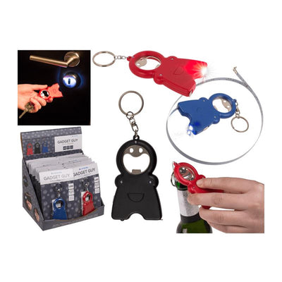 Chico del gadget de llavero azul 3 en 1