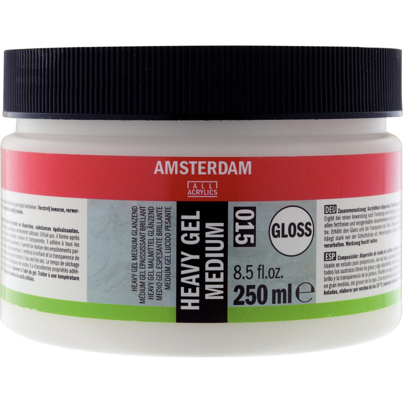 Amsterdam todos los acrílicos amsterdam • gel pesado brillo medio 015 tarro 250 ml
