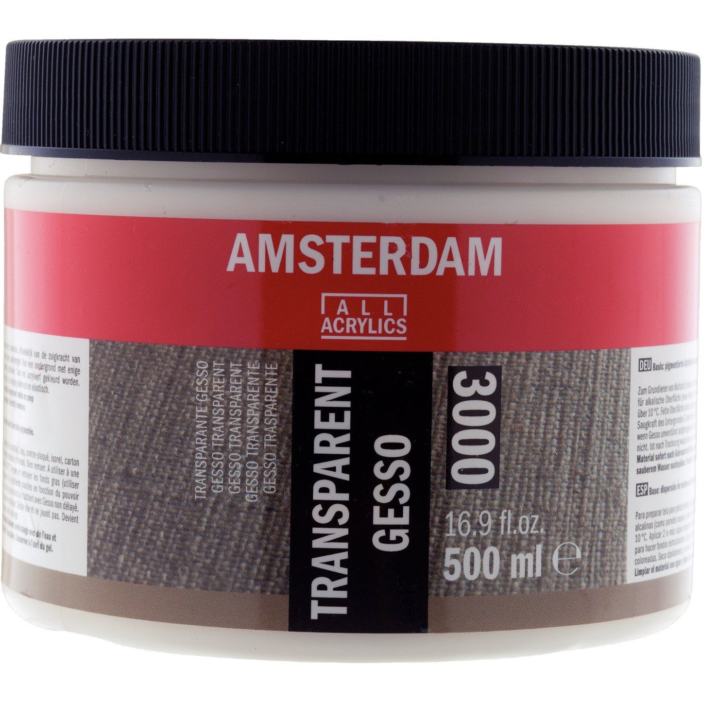 Amsterdam todos los acrílicos amsterdam • gesso 3000 transparente 500ml