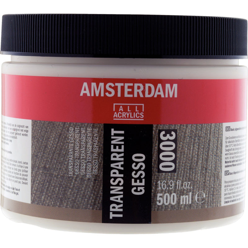 Amsterdam todos los acrílicos amsterdam • gesso 3000 transparente 500ml