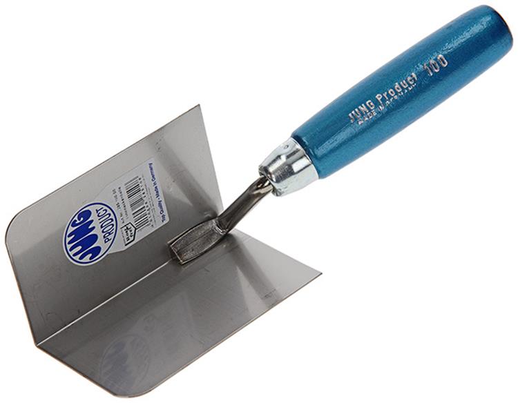Jung 1011081 - spatola per angoli interni arrotondati in acciaio inox prod285 100mm | 3 pezzi