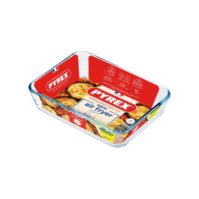 Pyrex airfryer oven dish 19x14x5 cm rectangle | 2 pcs