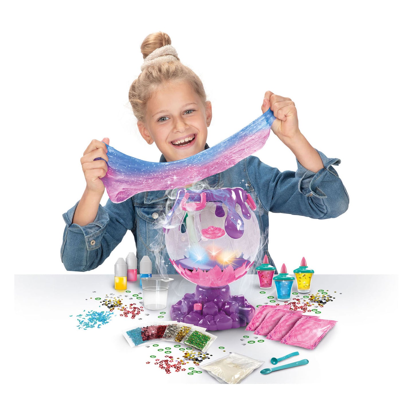 Toi-toys sfera magica in vetro slime + luce