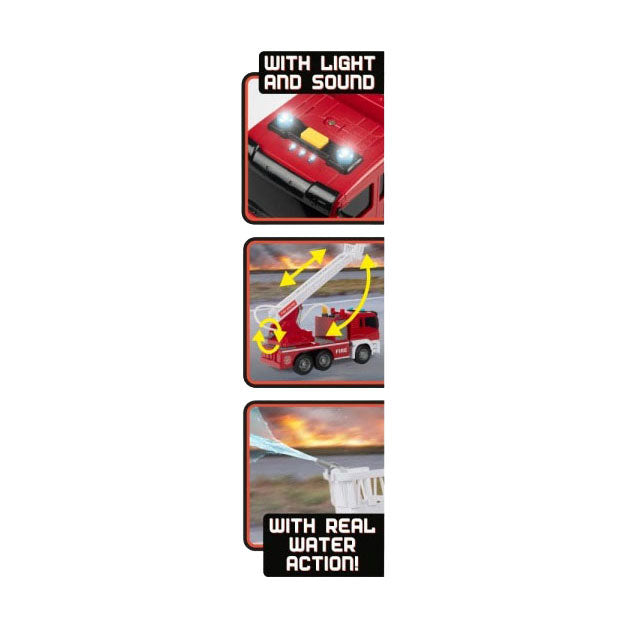 Toi-toys vehicool brandweer ladderwagen - 28cm