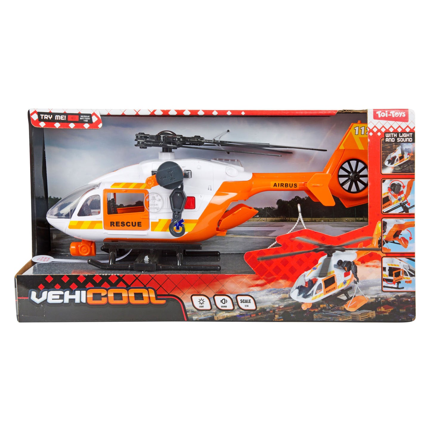 Elicottero da trauma vehicool Toi-toys - 36 cm