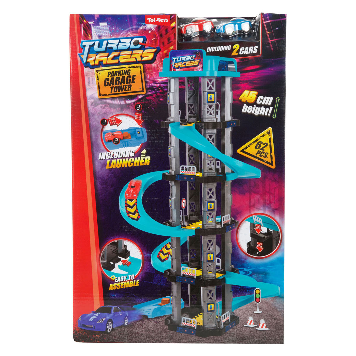Torre di parcheggio per toi-toys turbo racers