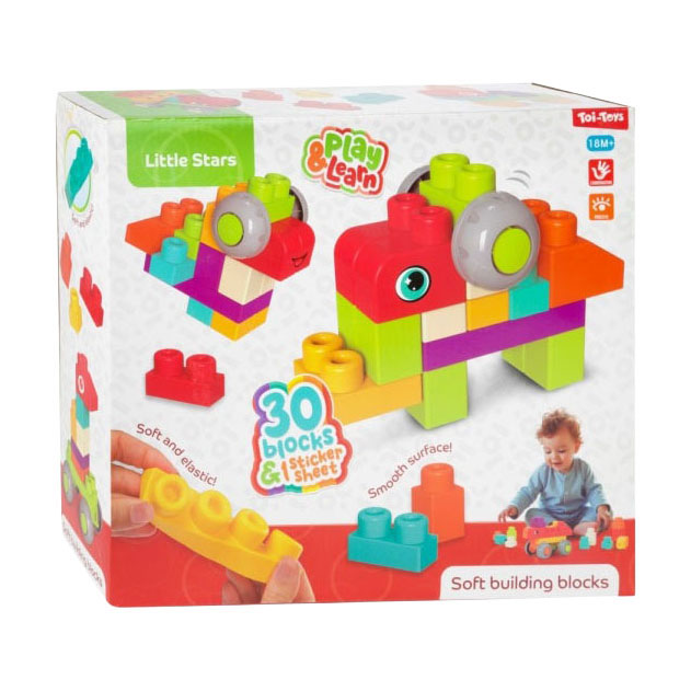 Toi-toys stelline morbide costruzioni - 30 pz.