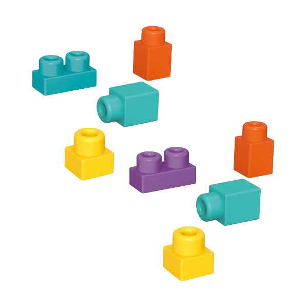 Toi-toys bloques de construcción blandos estrellitas en caja de almacenamiento - 48 piezas