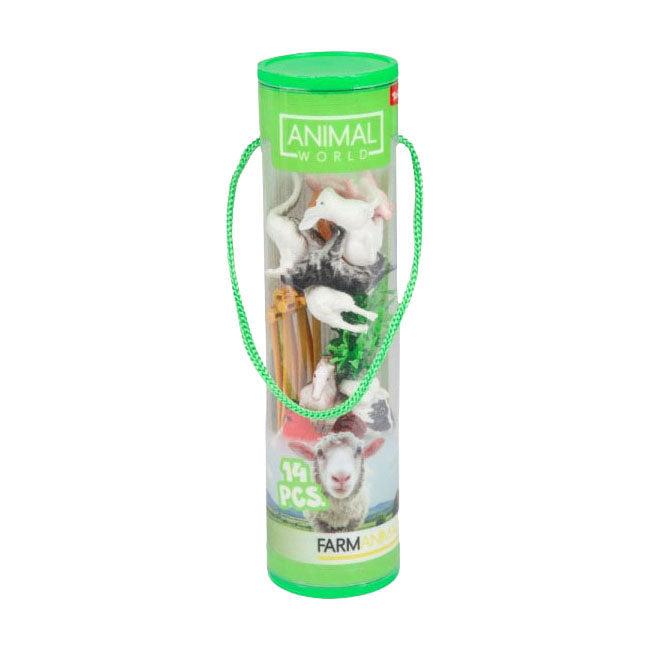 Toi-toys set da gioco mondo animale fattoria - 14 pezzi.