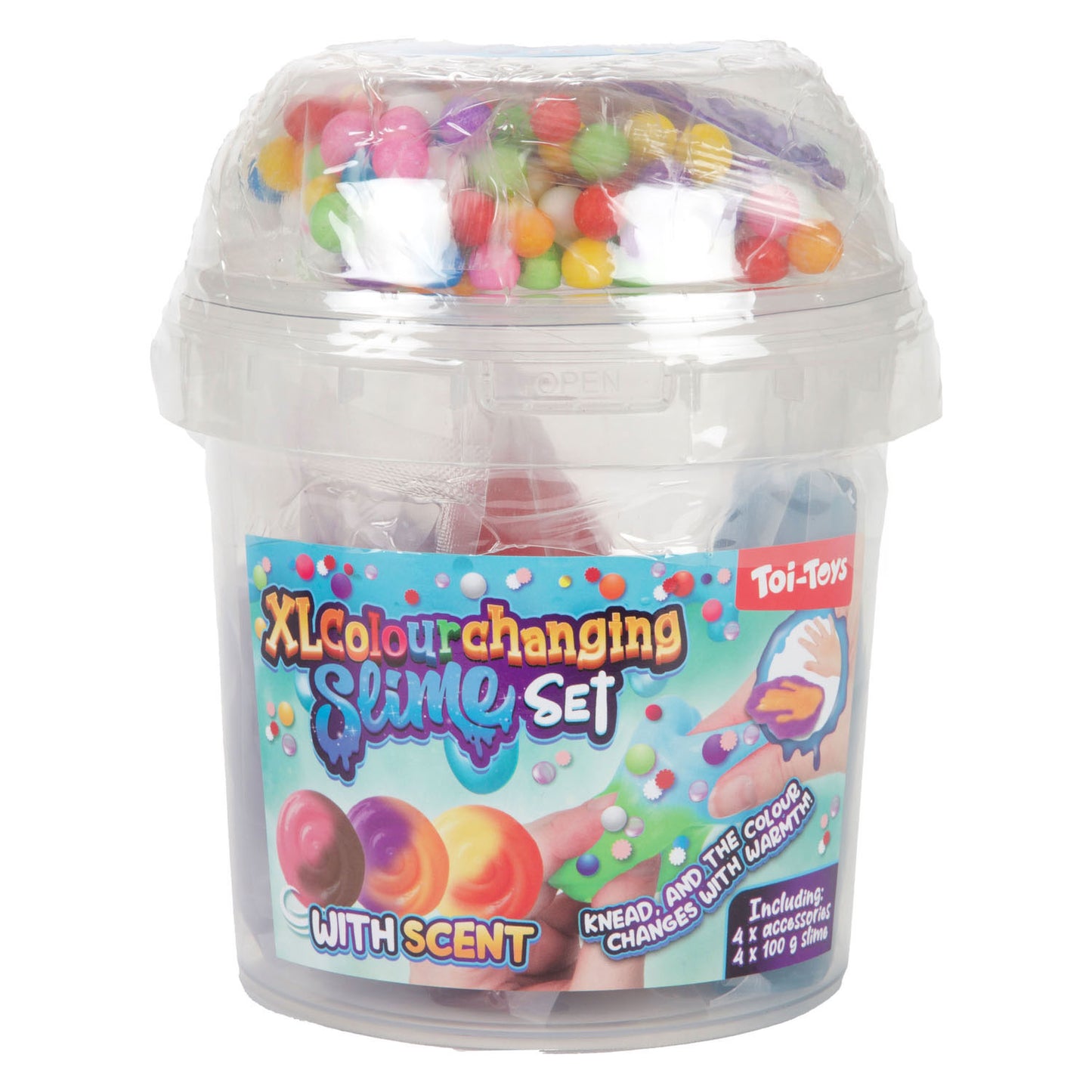 Toi-toys set slime xl con aroma - 8 piezas.
