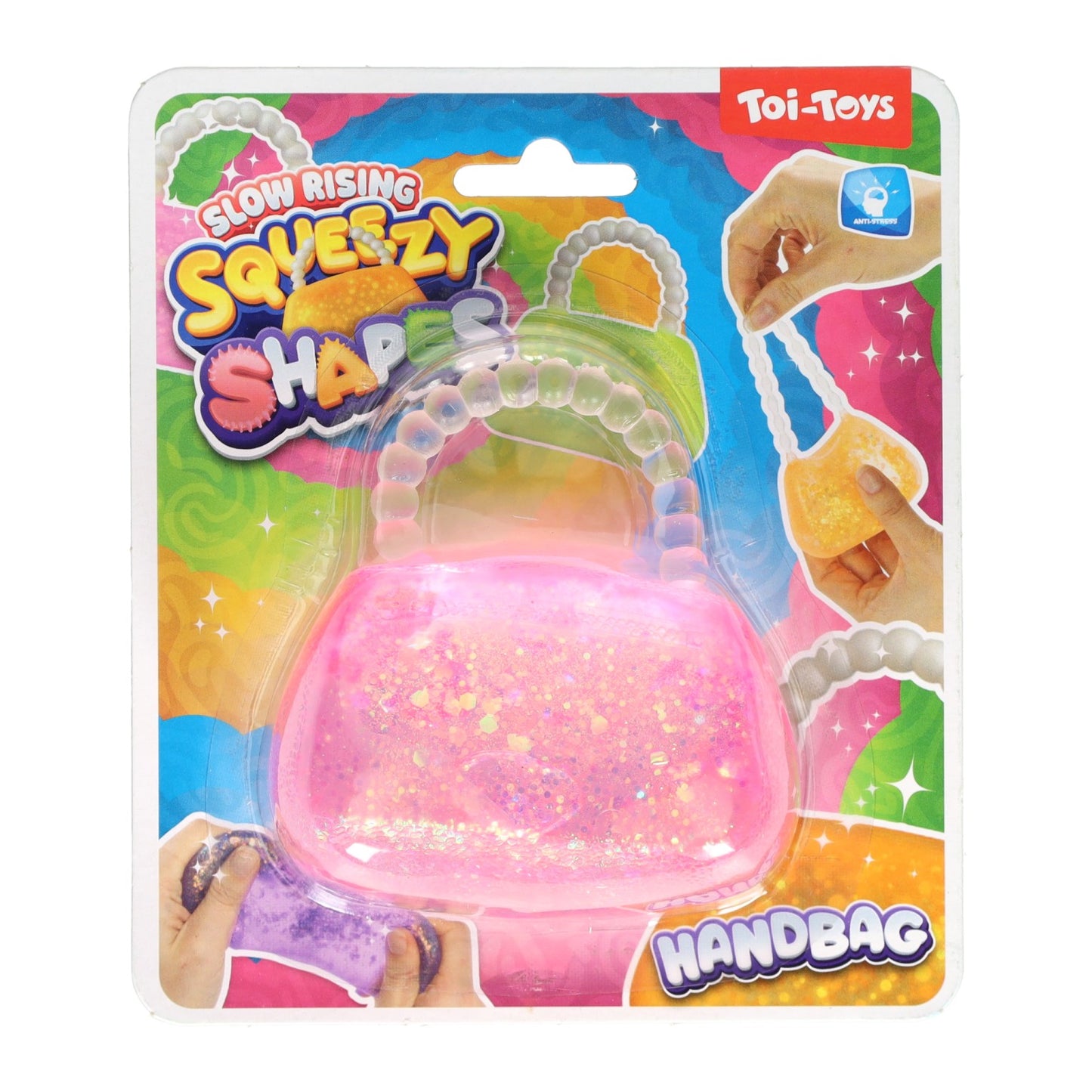 Toi-toys bolso de mano con purpurina - 8 cm