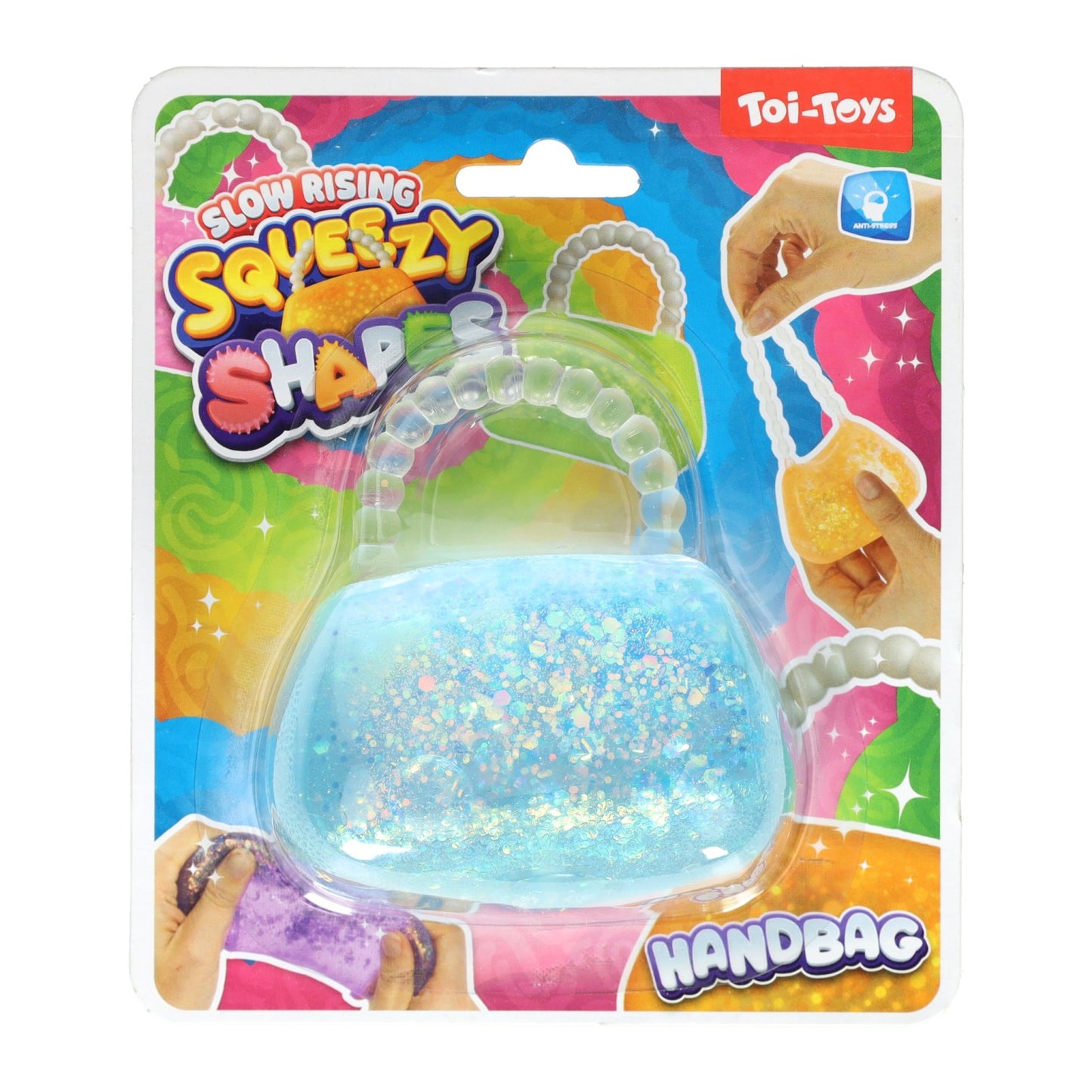 Toi-toys bolso de mano con purpurina - 8 cm