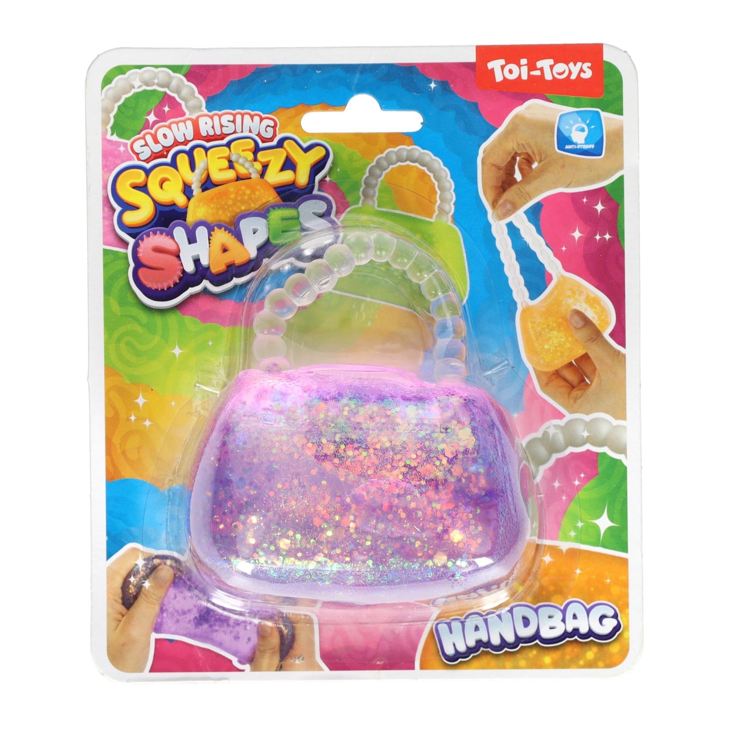 Toi-toys bolso de mano con purpurina - 8 cm