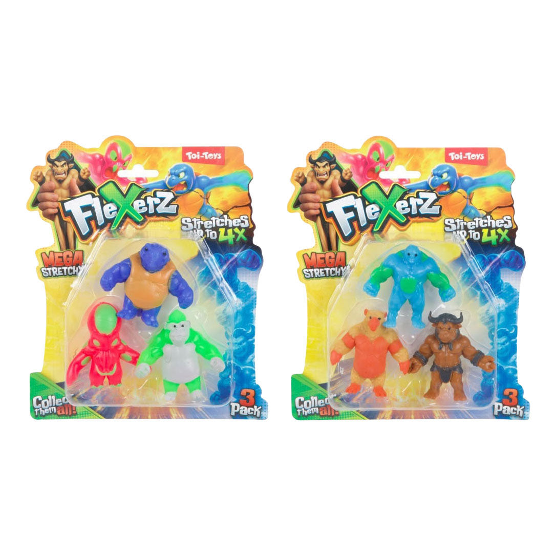 Toi-toys anti stressfiguur flexerz 6cm - 3st.
