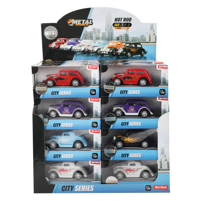 Toi-toys toi giocattoli city car pullback pressofusa