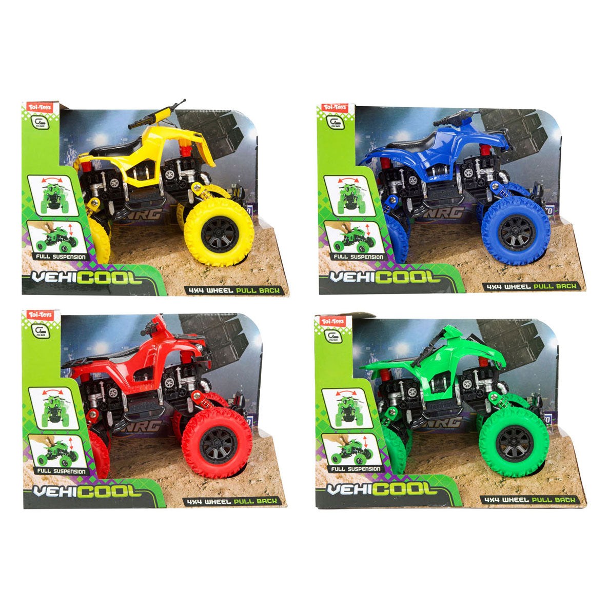 Veicool pull back quad