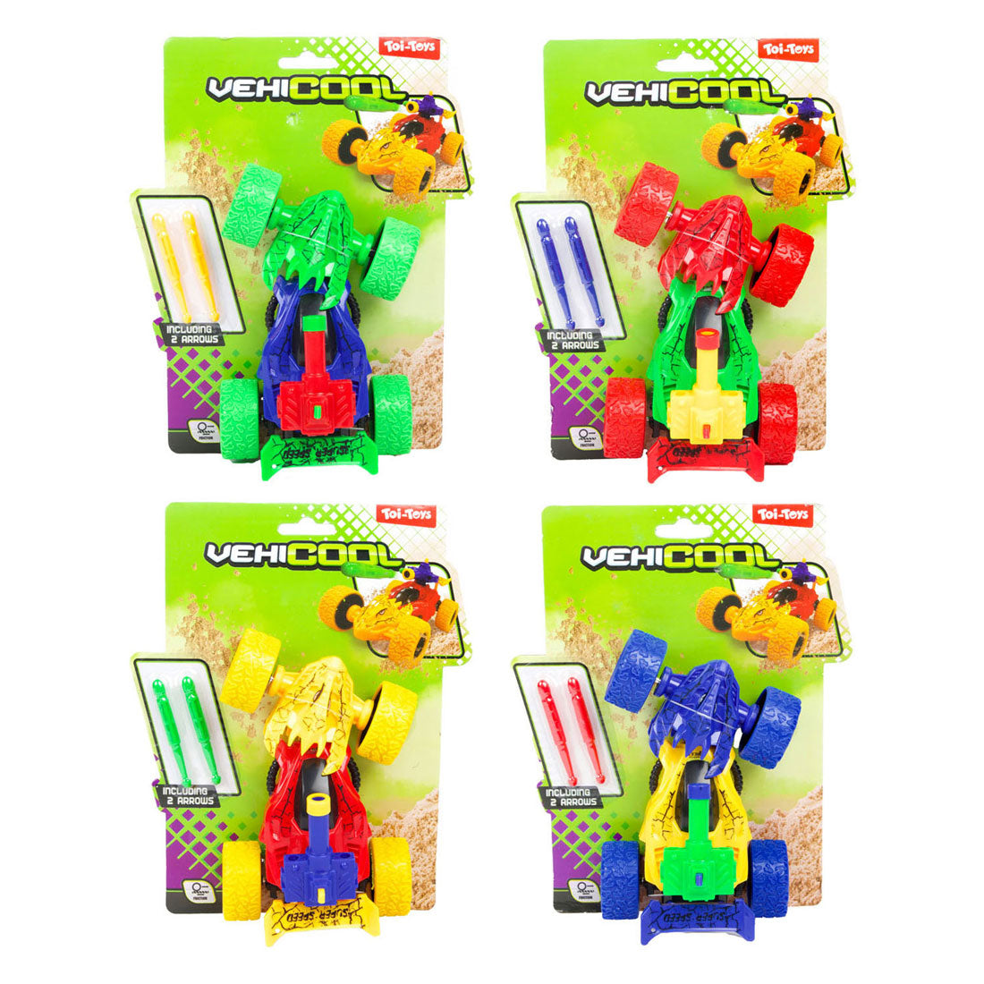 Toi-toys toi juguetes coche de carreras tiro dino