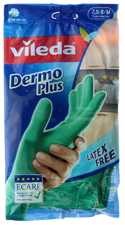 Vileda 1046052 - guanti dermoplus m | 12 pezzi