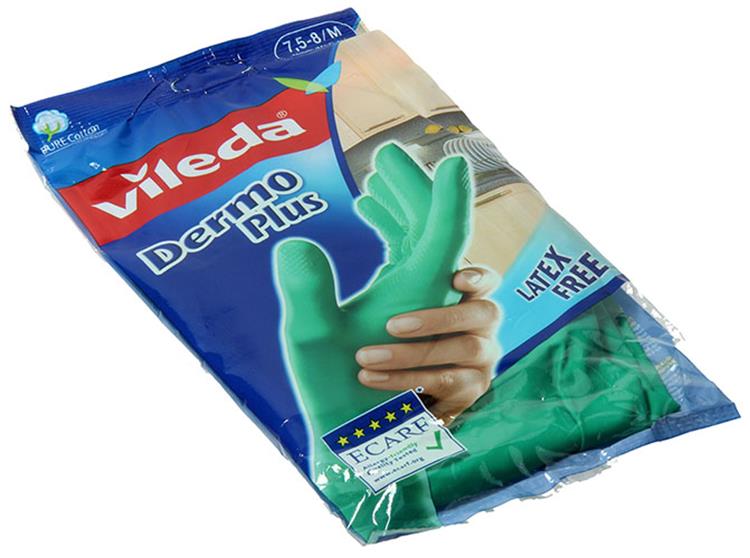 Vileda 1046052 - guanti dermoplus m | 12 pezzi