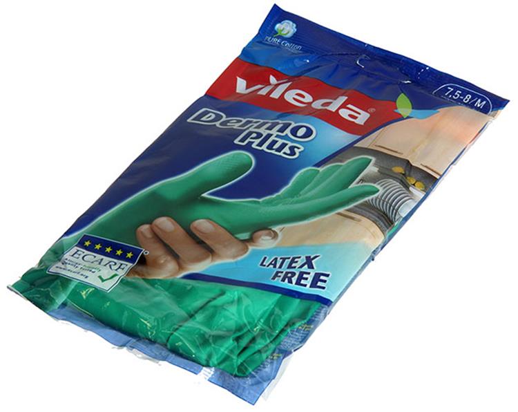 Vileda 1046052 - guanti dermoplus m | 12 pezzi
