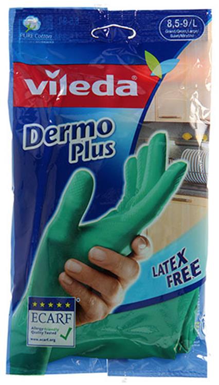 Vileda 1046053 - guanti dermoplus l| 12 pezzi
