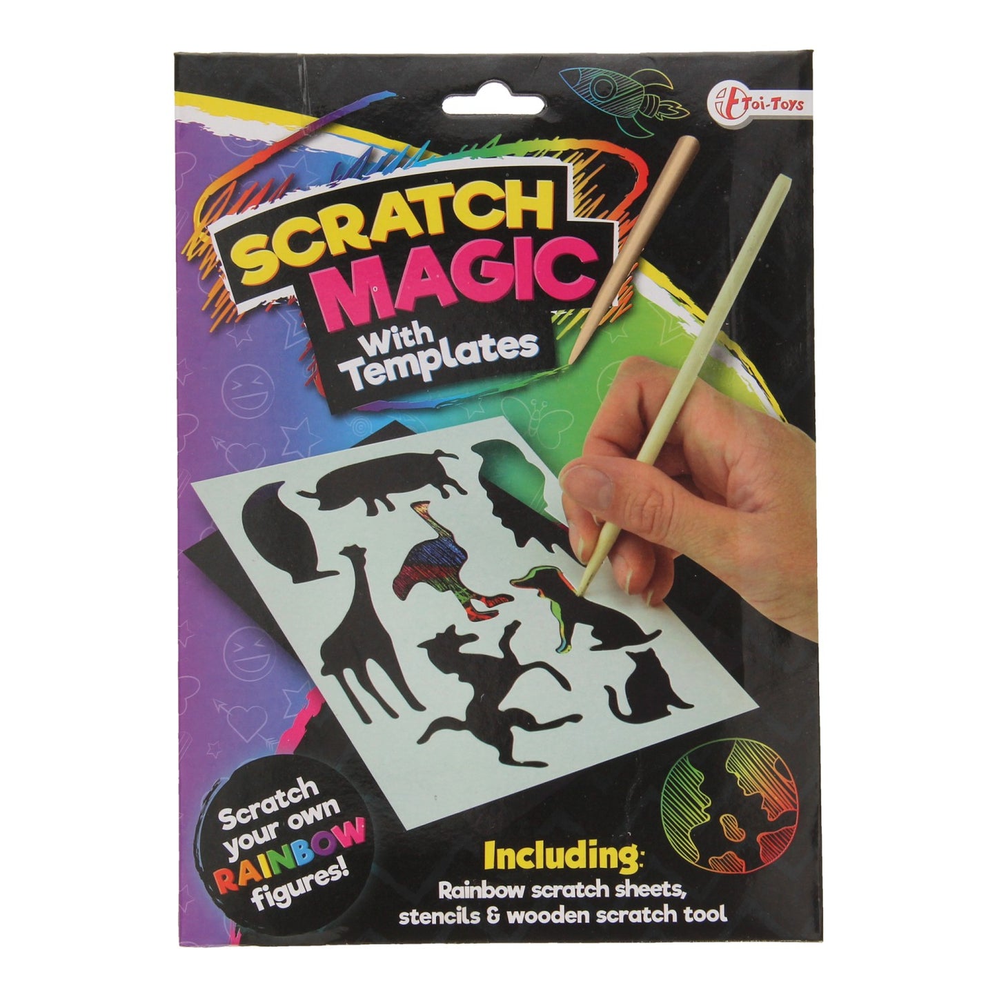 Toi-toys scratch set figuras de regenboog