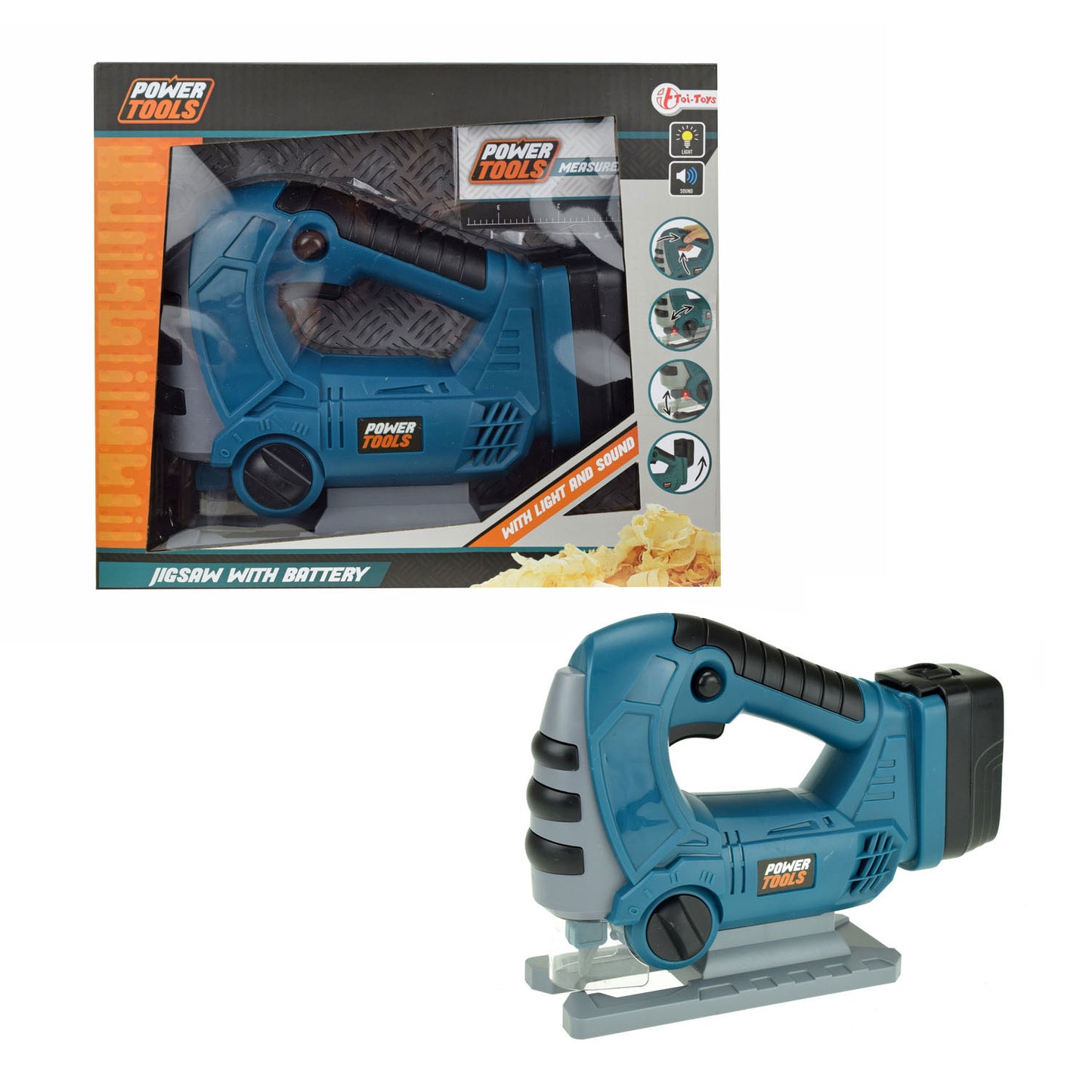 Strumenti per utensili elettrici puzzle + luce e suono