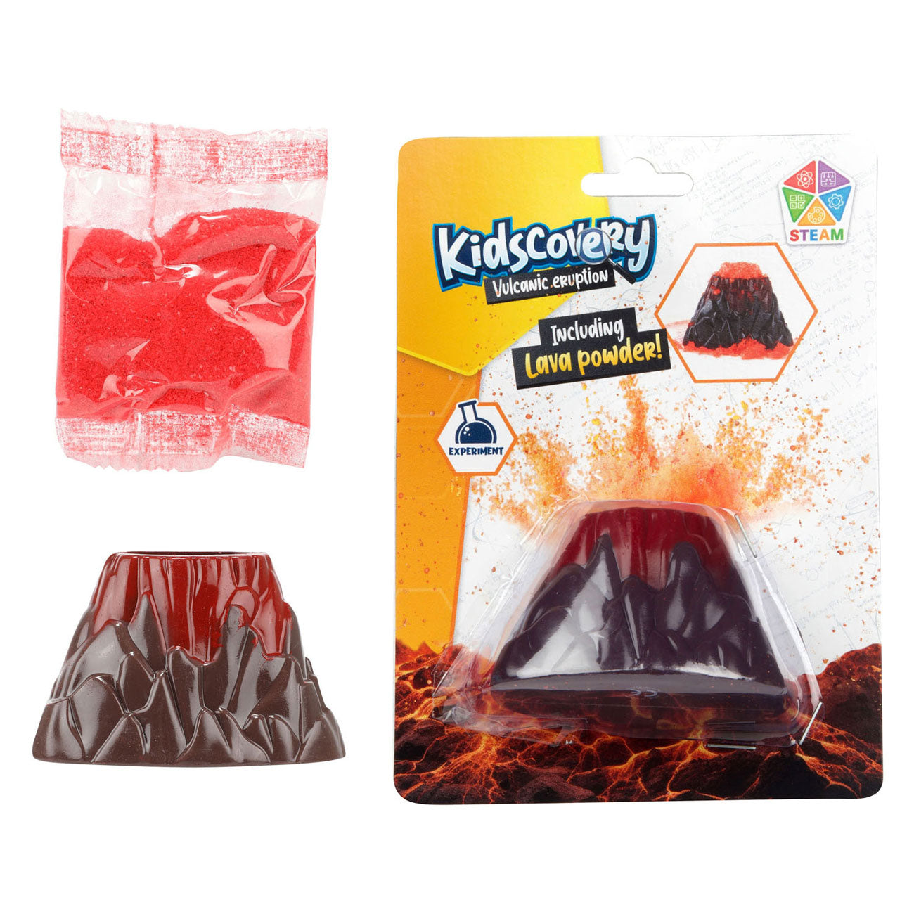 Esplora l'eruzione del vulcano