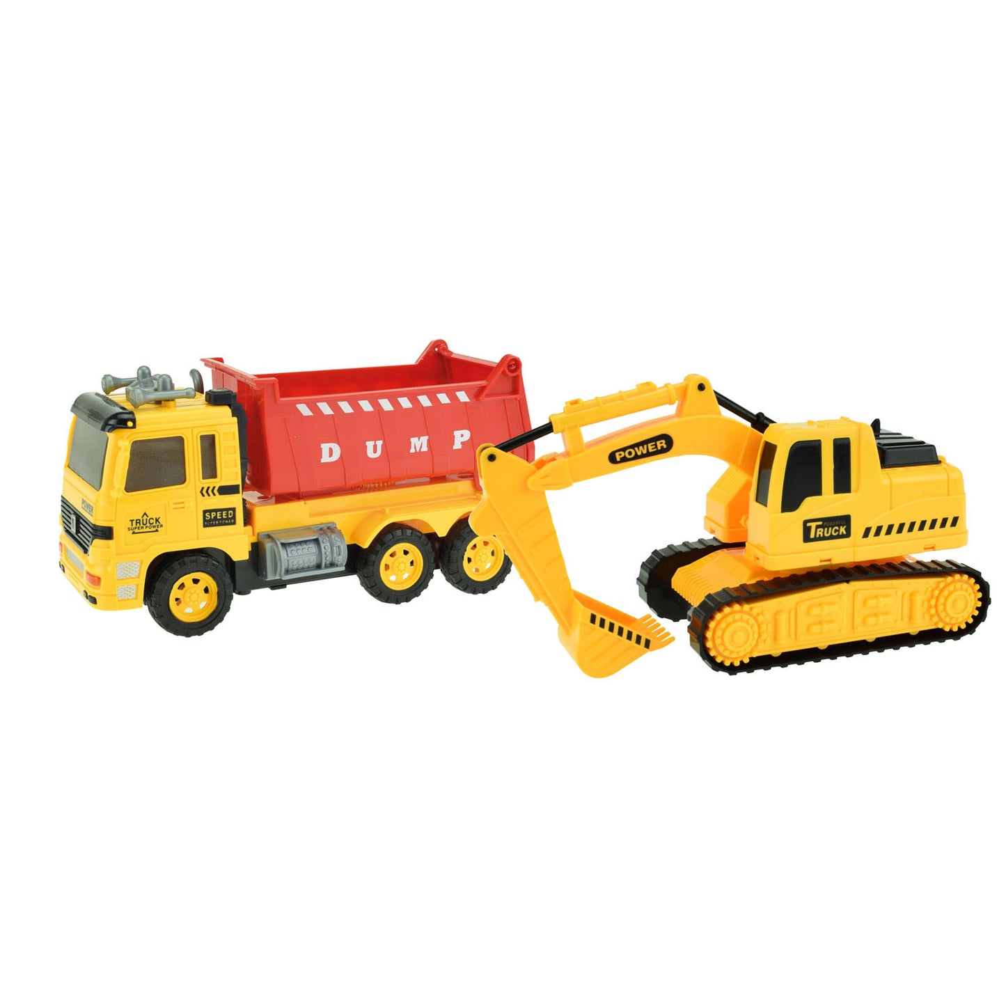 Toi-Toys Trucks Camión de inclinación con sonido de luz excavadora