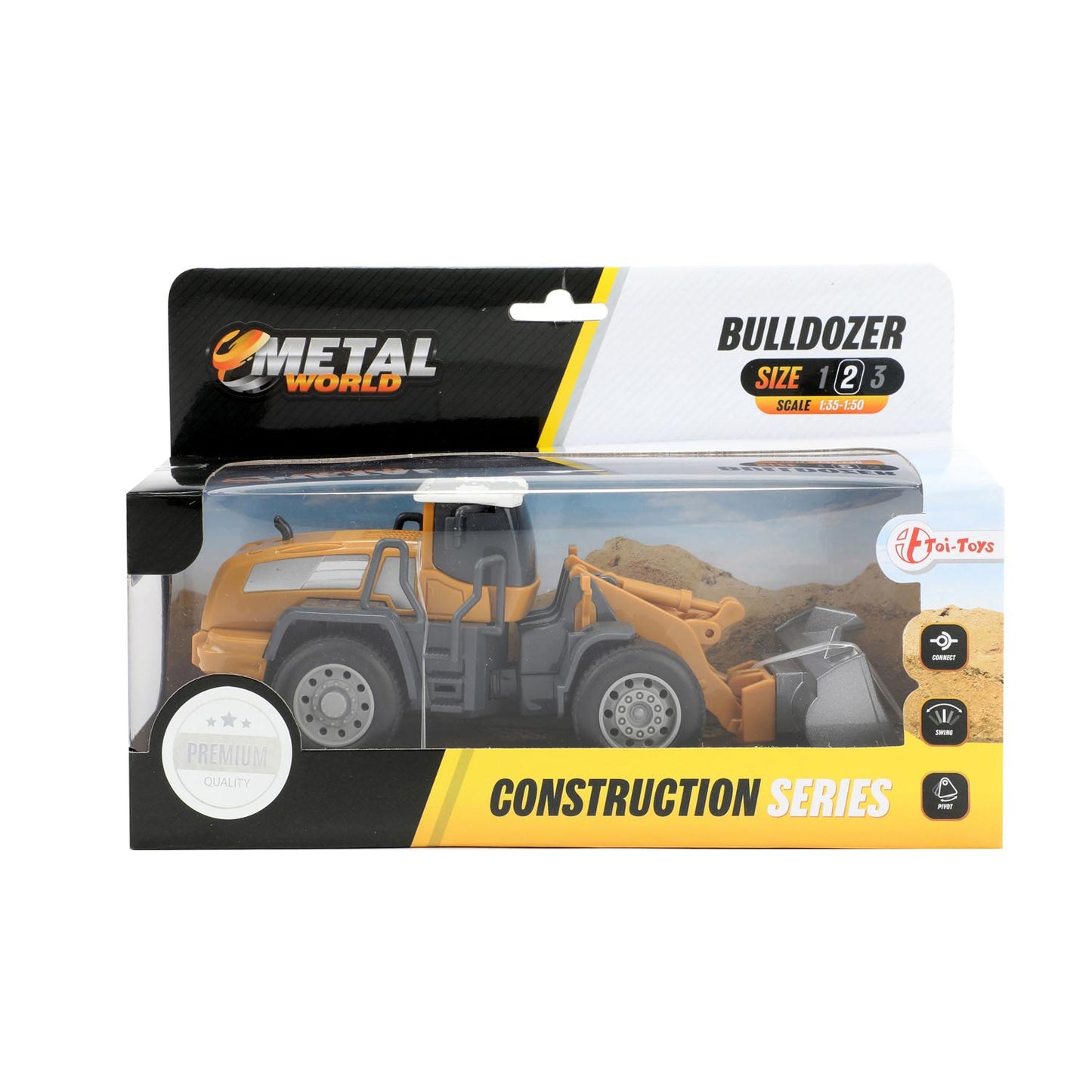 Metal Building Vehicle -Caricatore bianco 1:55