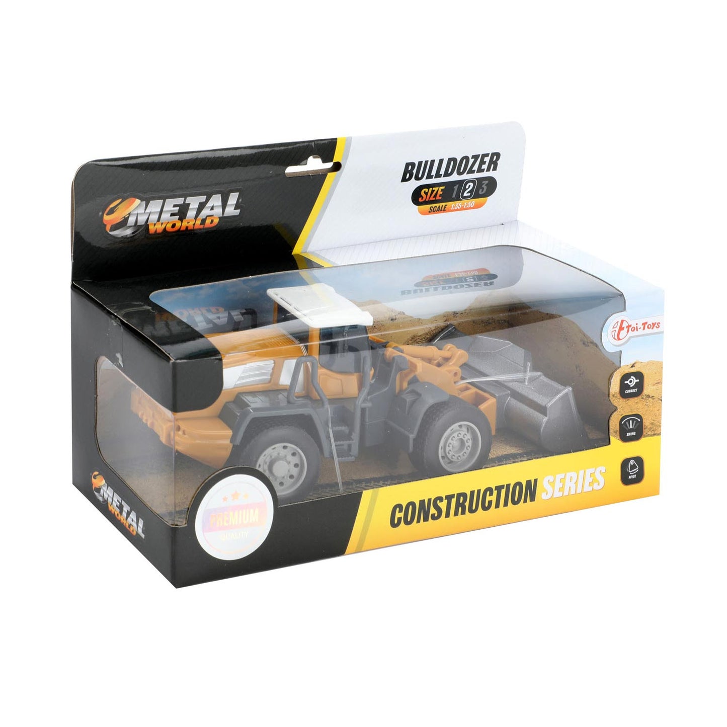 Metal Building Vehicle -Caricatore bianco 1:55