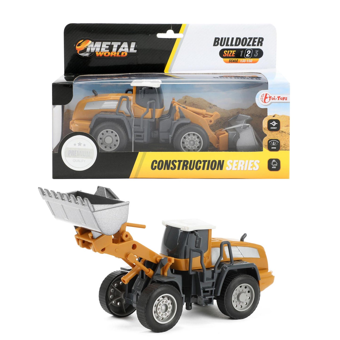 Metal Building Vehicle -Caricatore bianco 1:55