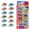 Toi-toys turbo racers pull back raceauto's, 12st.