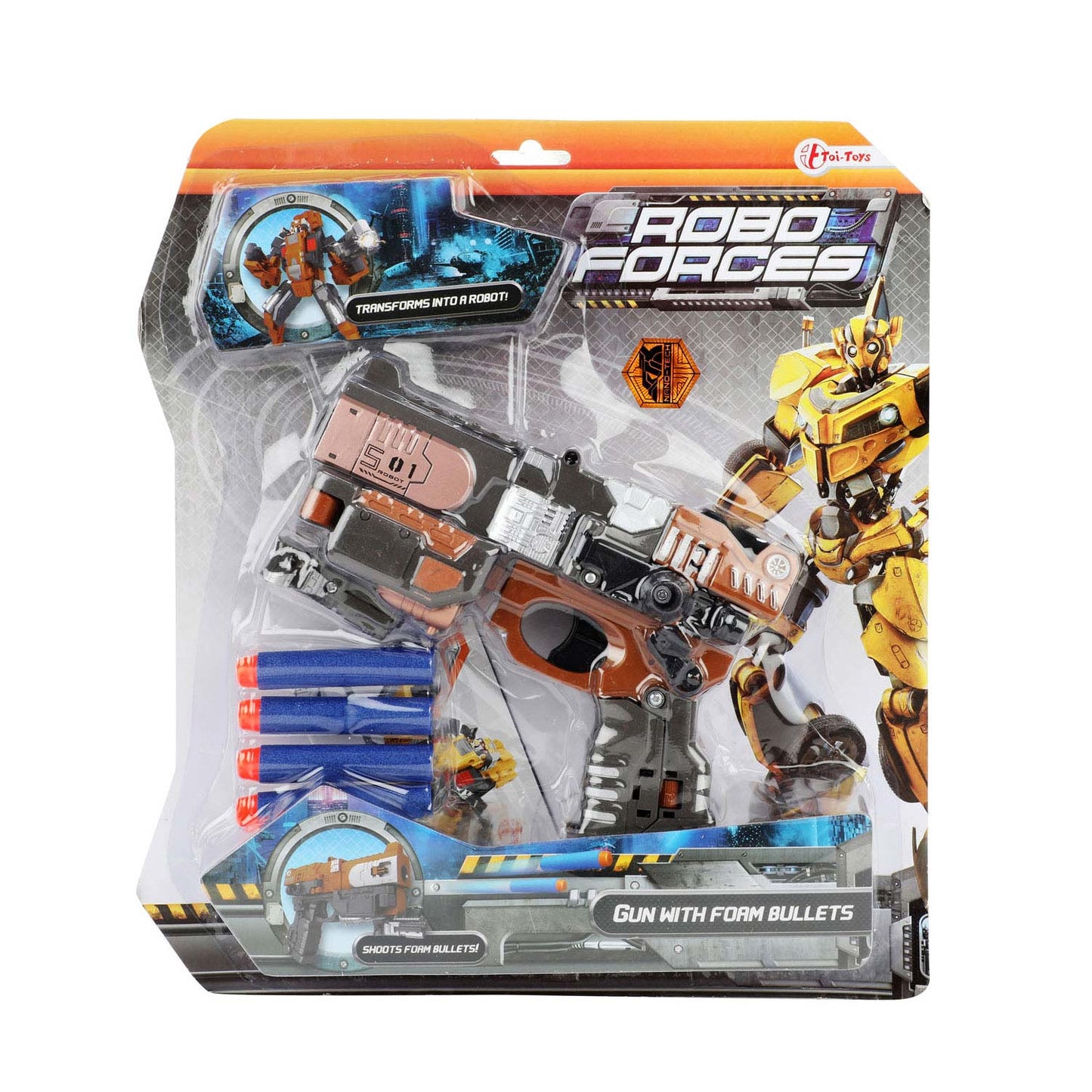 RoboForces cambia la pistola robot con foampijlen