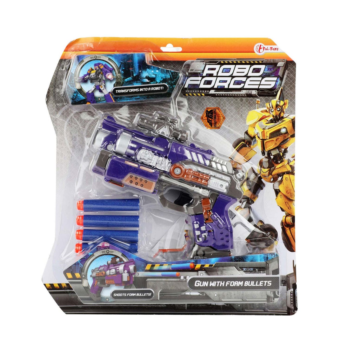 RoboForces cambia la pistola robot con foampijlen