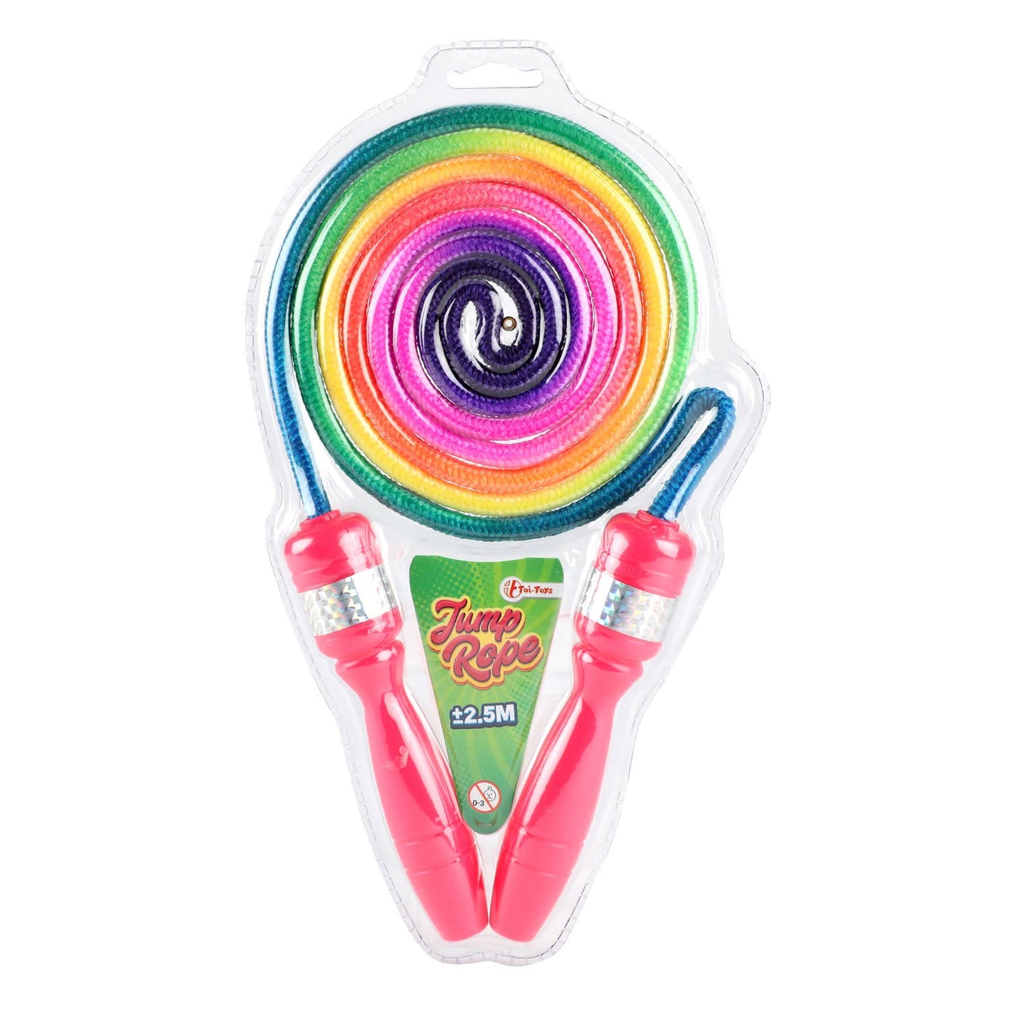 Toi-toys springtouw met regenboogkleuren