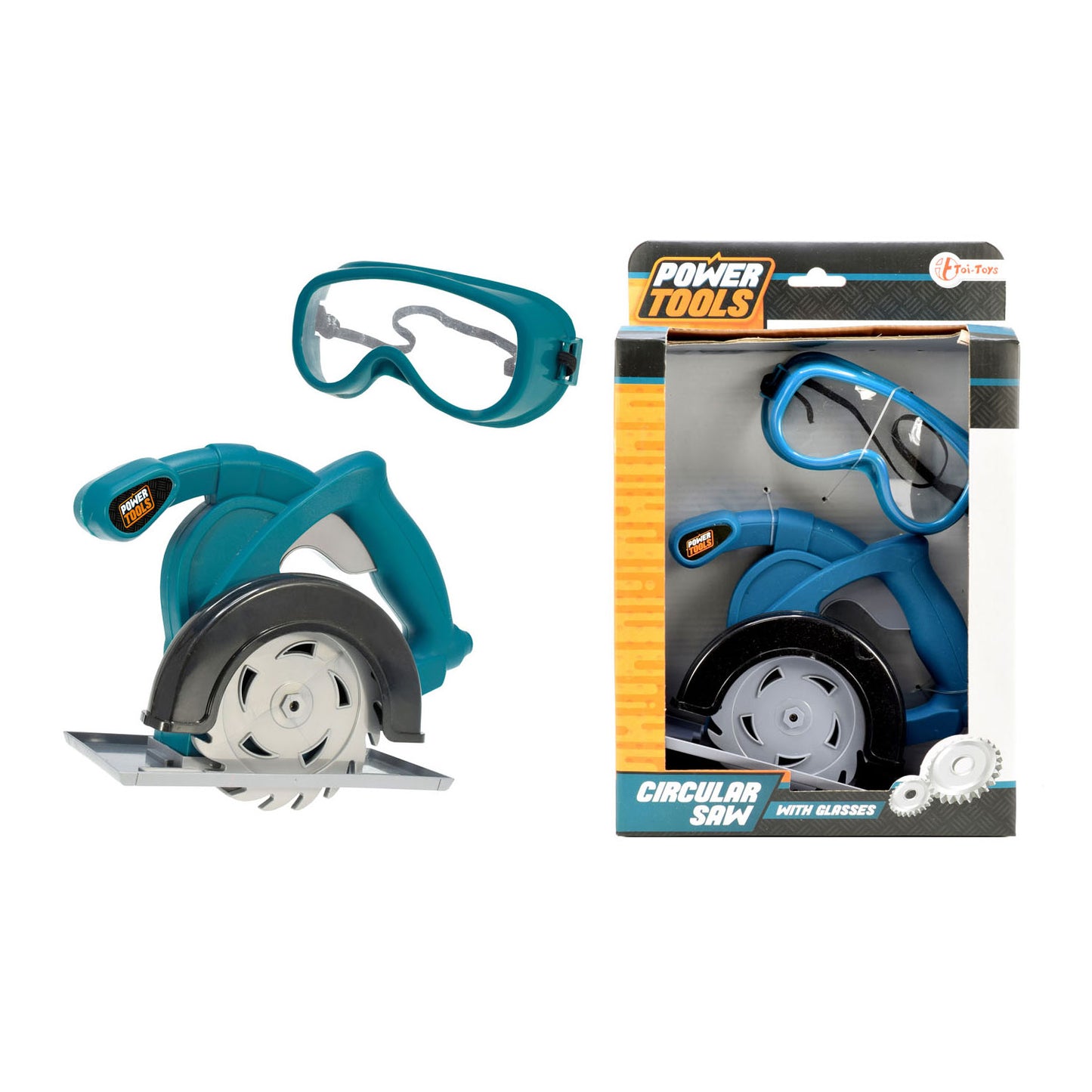 Toi-toys Toy Circular Saw and Safety O occhiali