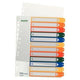 Indice progetto leitz 1294-00-00 polipropilene a4 maxi 300 350mu 12 pezzi 11 fori