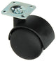 Mack by tente 1013570 - doppio rullo nero con piastra 50mm | 10 pezzi