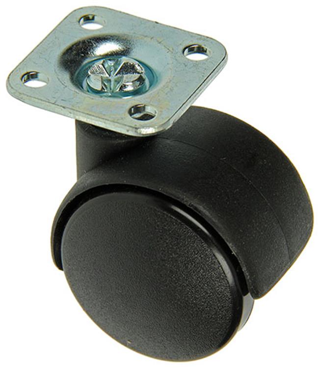 Mack by tente 1014391 - doppio rullo nero con piastra 35mm | 15 pezzi