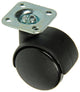 Mack by tente 1014391 - doppio rullo nero con piastra 35mm | 15 pezzi