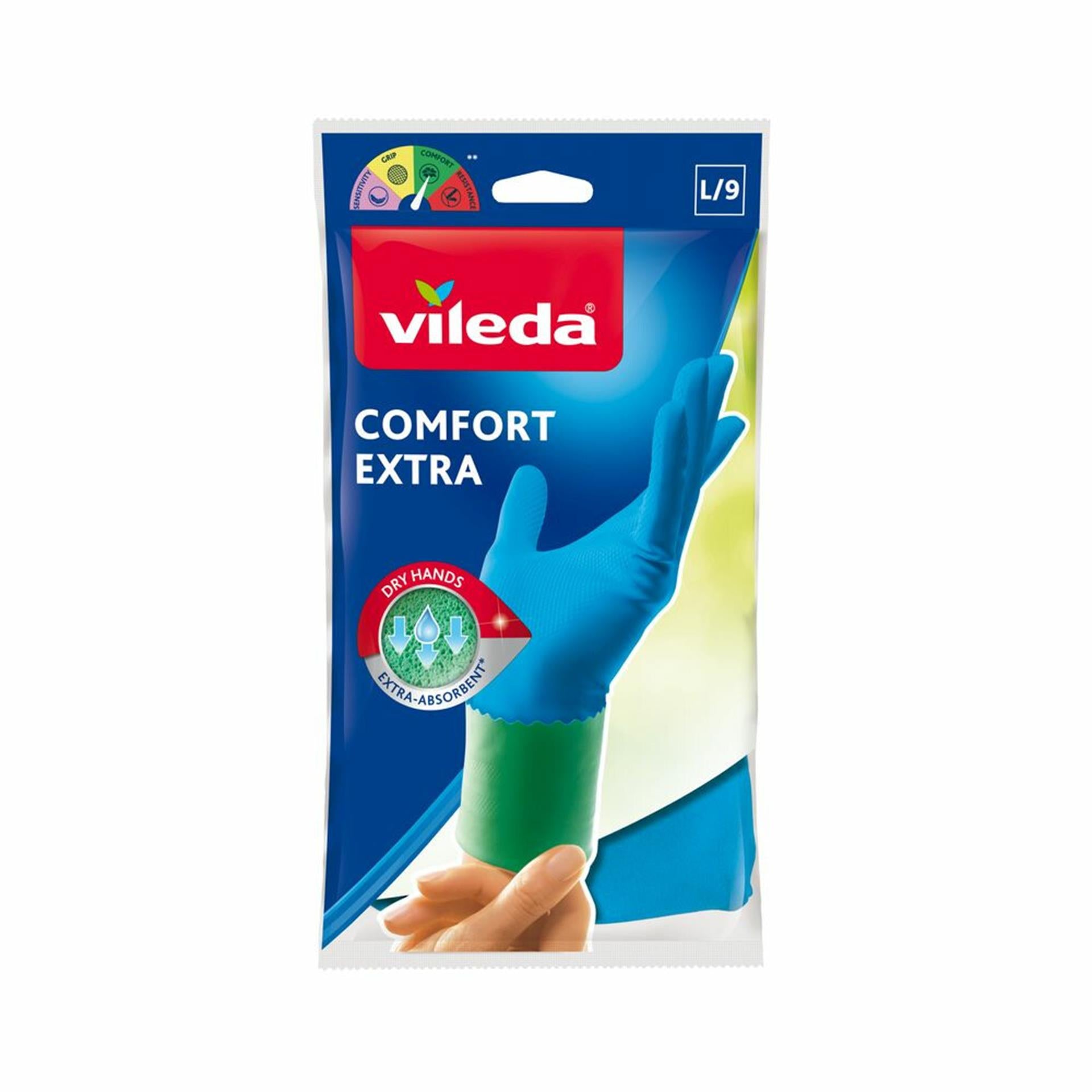 Vileda gloves comfort extra l 1pr