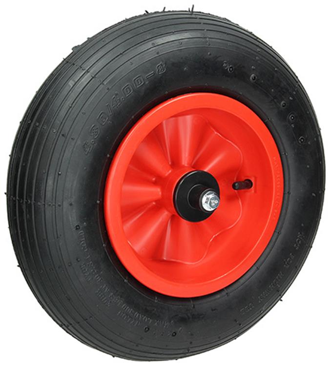 Mack by tente 1015248 - pneumatico con cerchione artificiale cuscinetti a rulli + asse m12 ppr400 | 3 pezzi
