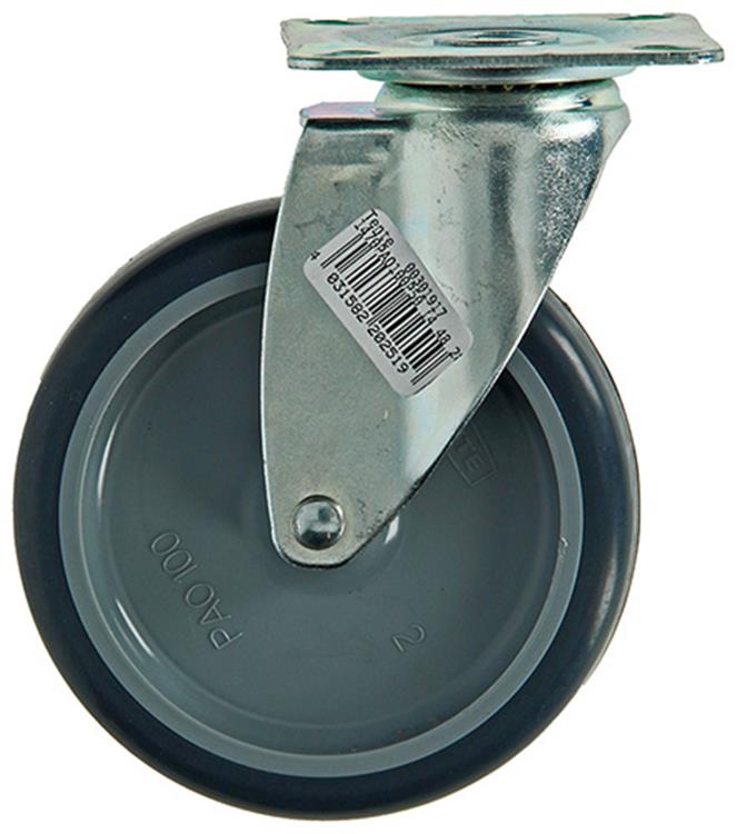 Mack by tente 1003695 - rullo in gomma 2 sfere con piastra ø100mm | 8 pezzi