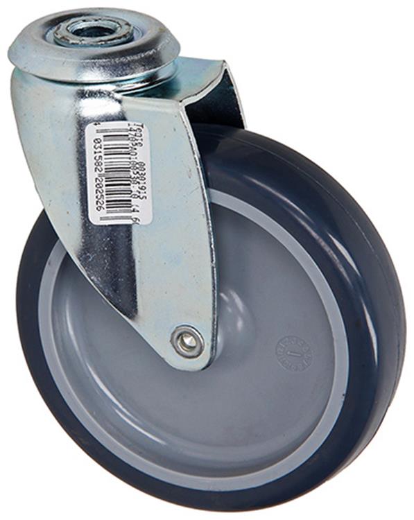 Mack by tente 1003694 - rullo in gomma con 2 sfere centrali. foroø100mm | 4 pezzi