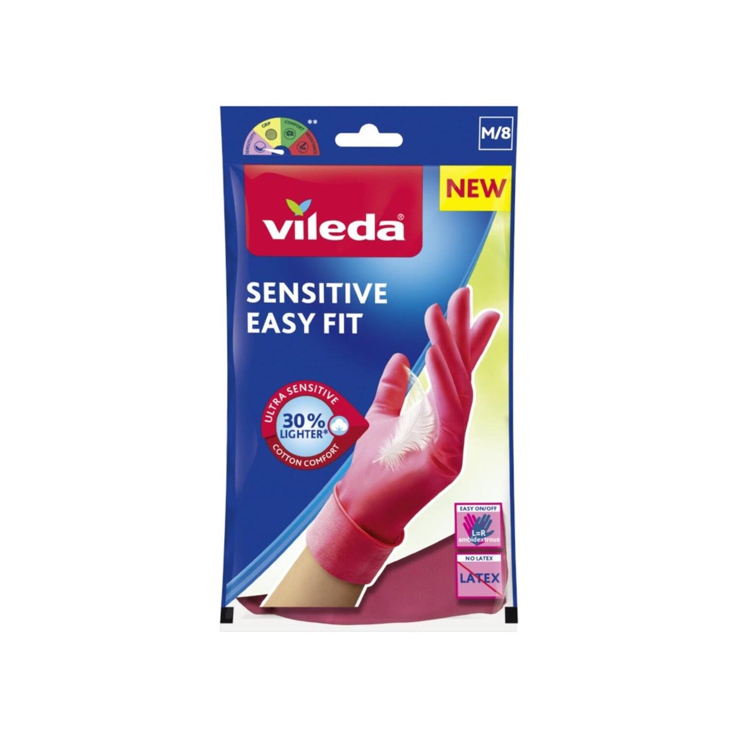 Guanti Vileda Sensibile Easy Fit Medium