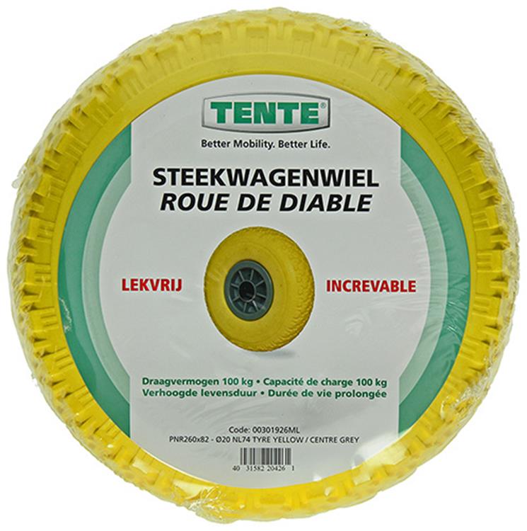 Mack by tente 1006185 - steekwagenwiel lekvrij pp velgø260mm | 3 stuks