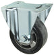 Mack by tente 1058931 - vast wiel rubber zwart loopvlalu velg , plaat 125 mm | 4 stuks
